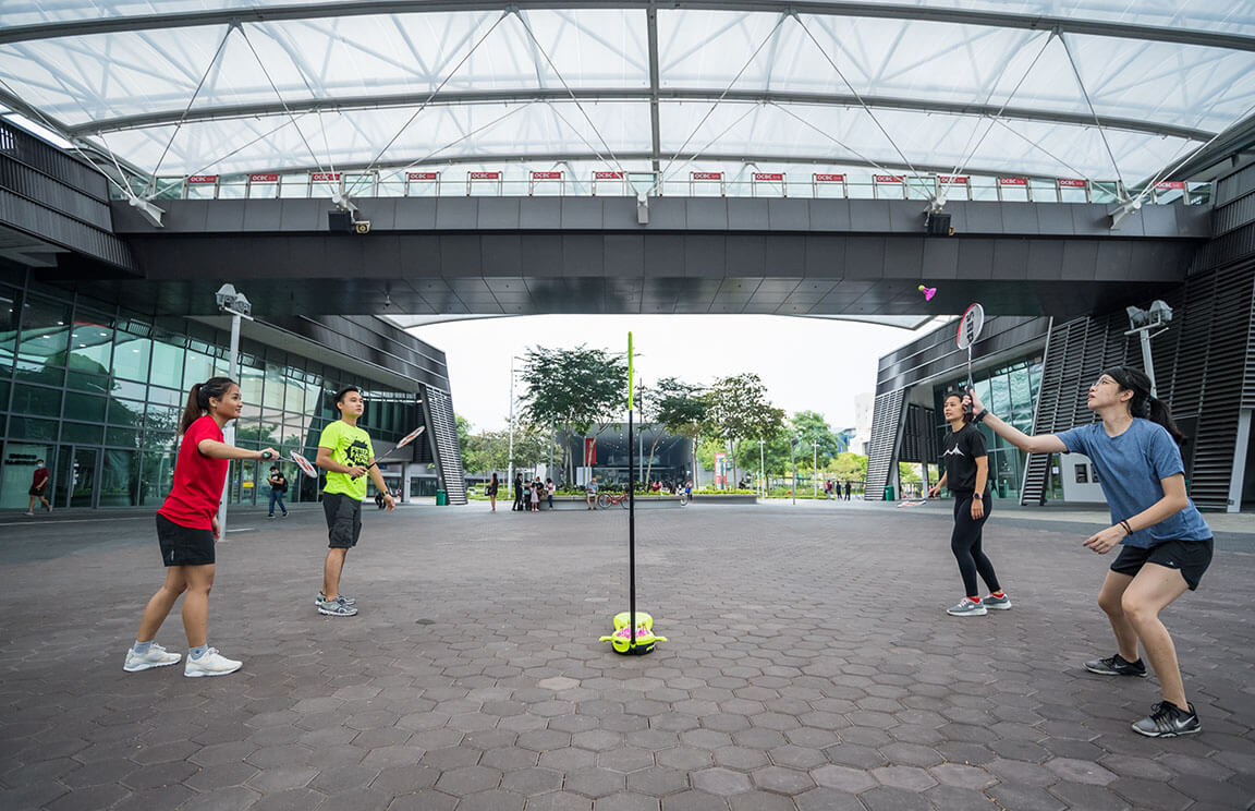 Airbadminton Takes The Racket Game Into The Outdoors