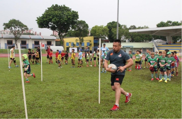 SUNWOLVES IGNITES PASSION IN RUGBY WITH KIDS CLINIC